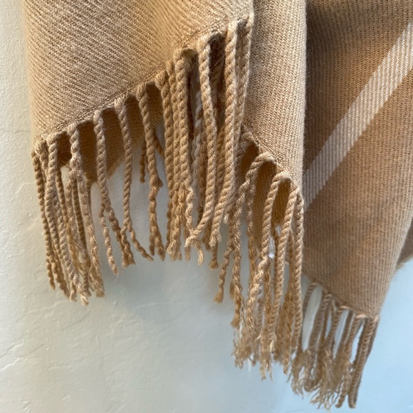 J. Crew Tan & White Poncho - Picture 5 of 5